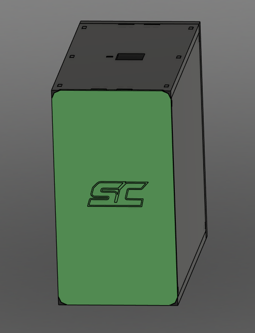 SlotCrate V2 Slotcar-Modul mit magnetischer Frontplatte