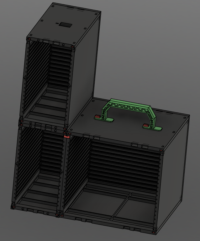 SlotCrate V2 Slotcar-Module stapelbar
